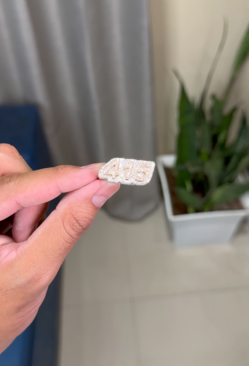 A Fully Iced Custom Letter Ring: That Defines Style and Personal Identity