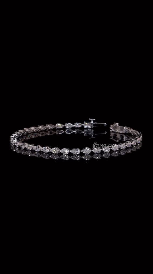 Pear Cut Tennis Bracelet For Women
