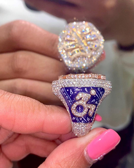 VVS Moissanite Letter Ring