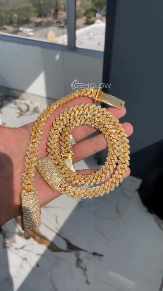 13MM Iced Out Miami Cuban Chain