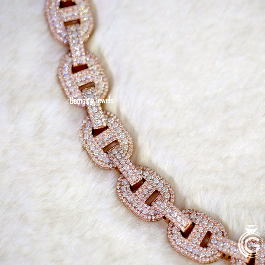 14mm VVS Moissanite Cuban Link Chain
