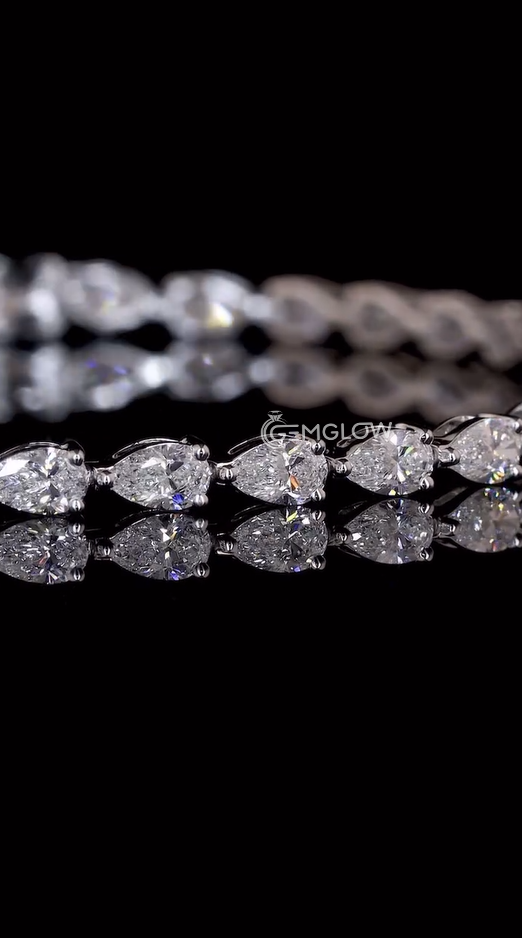 Pear Cut Tennis Bracelet For Women