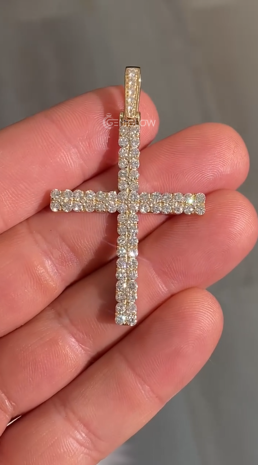 Iced Out Cross Hip Hop Pendant For Men