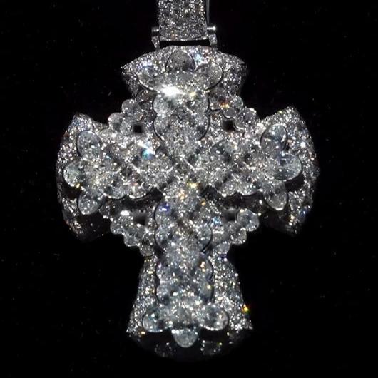 Crucifix Pendant with Infinity Chain