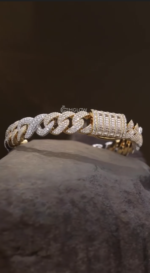 Fully Iced Out Hip Hop Bracelet