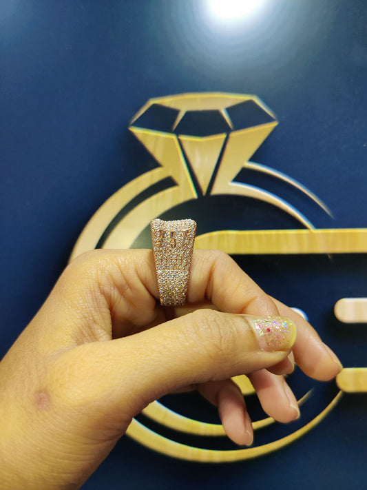 VVS Moissanite Diamond Men's Ring