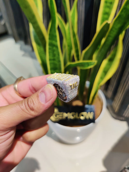 VVS1 Moissanite Letter Ring