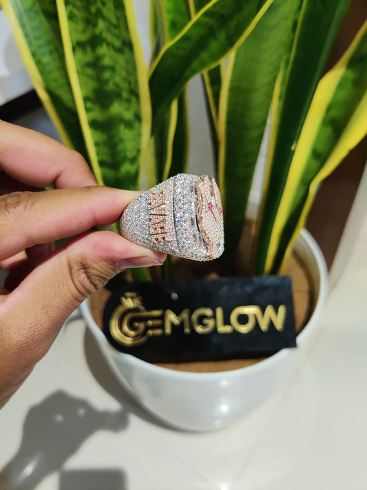 VVS Moissanite Diamond Men's Ring