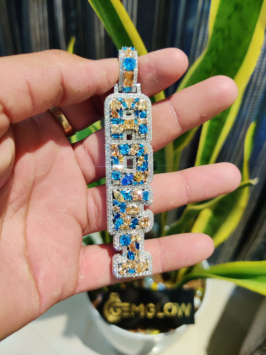 Custom Moissanite Initial Letter Pendant