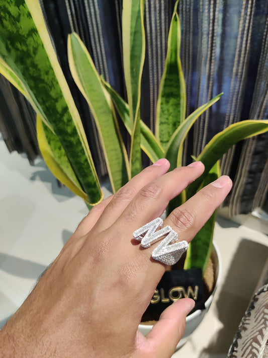 Hip Hop Letter Ring