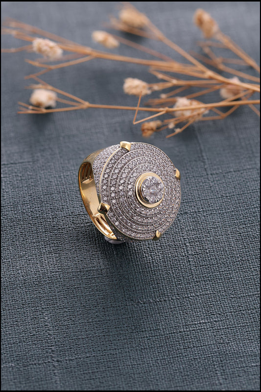 Bold Custom Iced Out Moissanite Ring