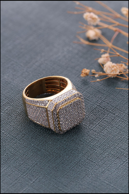 Big Iced Out Hip Hop Ring for Men