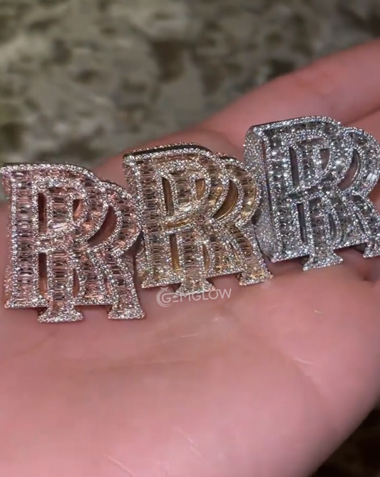Custom Iced Out Letter Ring