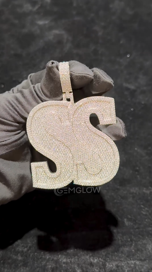 Custom Made S Letter Hip Hop Pendant