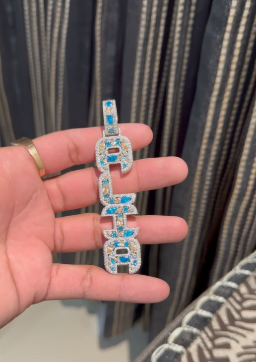 Frozen in Blue: A Pendant That Tells Its Own Story of Brilliance and Boldness