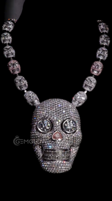 Antique Skull Diamond Pendant