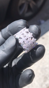 Cross Iced Out Ring for Men