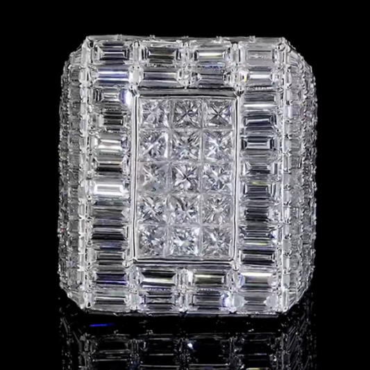 VVS1 Moissanite Diamond Men's Ring