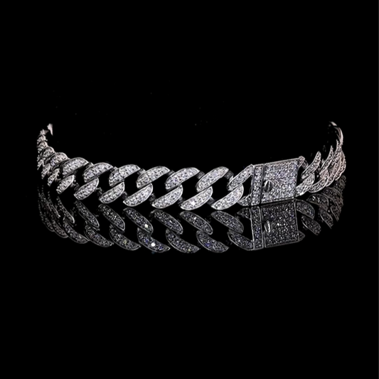 10mm Men’s Cuban Link Bracelet Iced Out