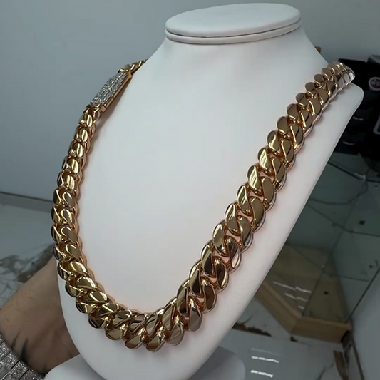 Iced Out 24mm Cuban Chain with CZ Stones
