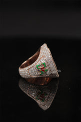 Iced Out Initial Letter Ring