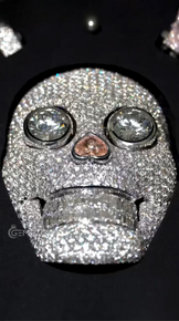 Antique Skull Diamond Pendant
