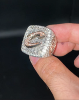 VVS1 Moissanite Letter Ring