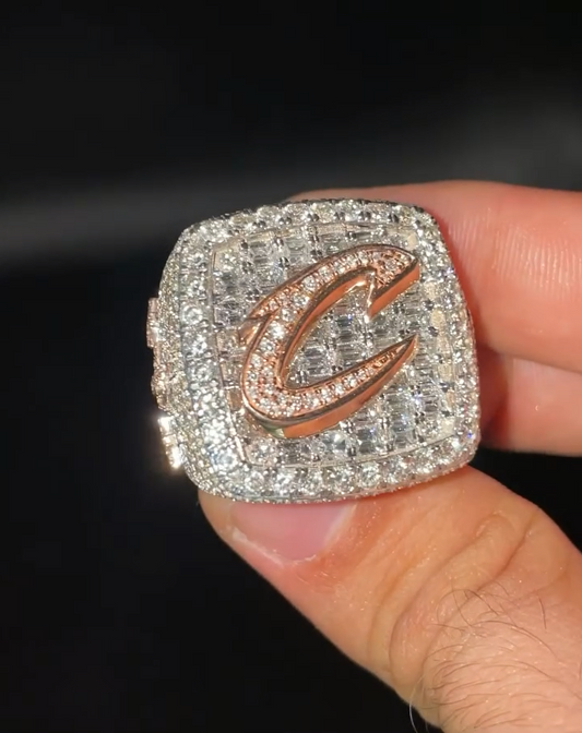 VVS1 Moissanite Letter Ring