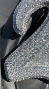 Custom Pendant with Colorless Round Stones