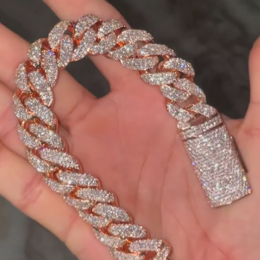 Miami Cuban Bracelet with Box Clasp Style