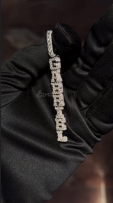 Custom Fully Iced Letter Pendant