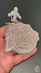 Custom Rapper Pendant in 925 Silver Bling