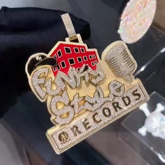 Custom 3d Iced Out Hip Hop Pendant Bling