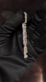 Custom Fully Iced Letter Pendant
