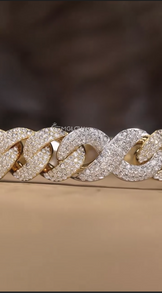 Fully Iced Out  Hip Hop Bracelet