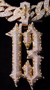 Custom Moissanite Number Pendant