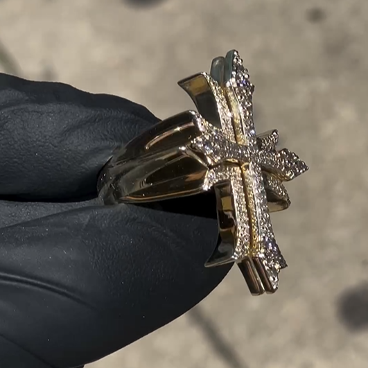 Custom Iced Moissanite Hip Hop Ring