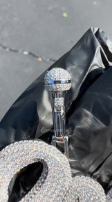 Custom Pendant with Colorless Round Stones