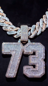 Fully Iced Out Moissanite Pendant