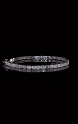 Emerald Cut Moissanite Diamond Tennis Bracelet