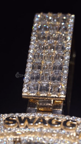 Fully Iced Out Round Shape Diamond pendant