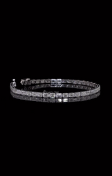Emerald Cut Moissanite Diamond Tennis Bracelet