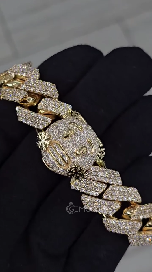 Silver Moissanite Diamond Bracelet