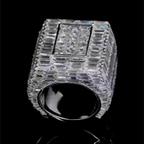 VVS1 Moissanite Diamond Men's Ring
