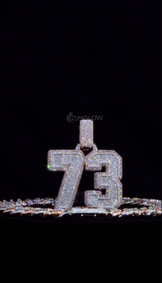 Fully Iced Out Moissanite Pendant