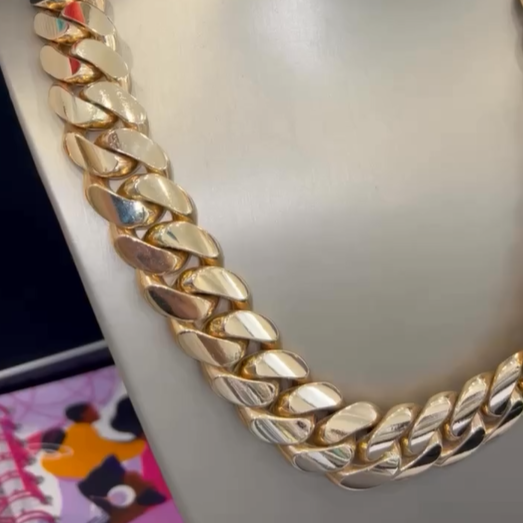 25mm Handcrafted Cuban Chain for Daily Drip