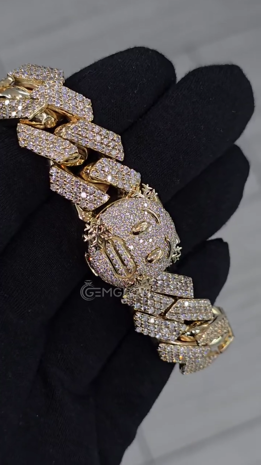 Silver Moissanite Diamond Bracelet