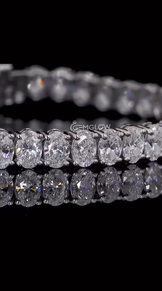 Oval Cut Simulated Diamond Tennis Bracelet