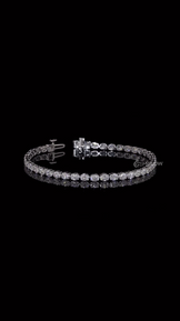 East West Set Oval Diamond Bracelet
