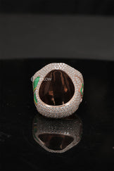 Iced Out Initial Letter Ring